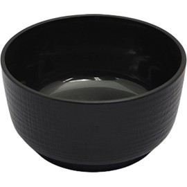 Fukui Craft Ohitsu Zelkova Split Rice Set, Made in Japan, Black Painted (Inner Black) (Parent)
