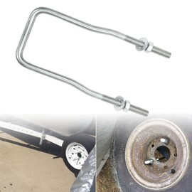 lifgarfe Trailer Spare Tire Mount Bracket U-Bolt Tire Carrier Holder Fit for Side Mount 4 or 5 Lug