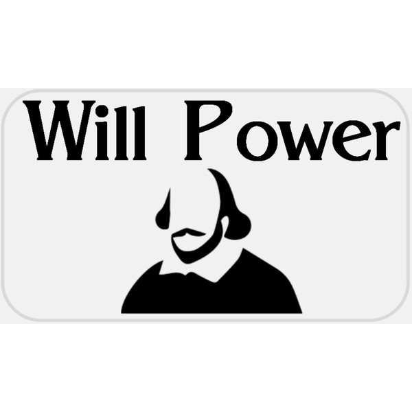 Will Power - 50 Stickers Pack 2.25 x 1.25 inches