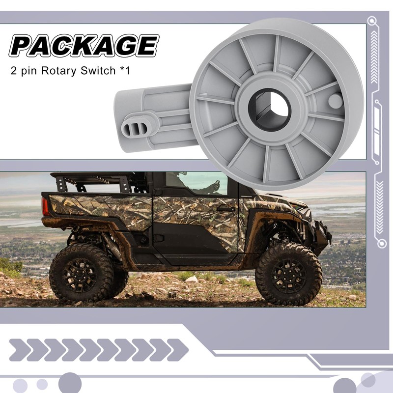 Gear Position Rotary Switch 2 Pin for Polaris Ranger 1000