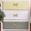 Perilla Home Set of 6 Brass Bow Knobs for Cabinet