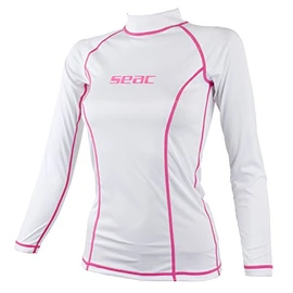 SEAC Women's Lady's Rash Guard T White, Long Sleeve, Sun Protection 97.5%, XS