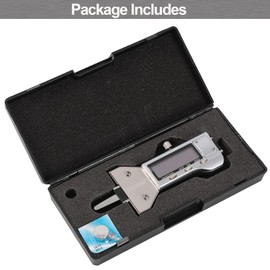 GODESON Metal Digital Tread Depth Gauge for Tyres, LCD Display Tyre Tread Depth Gauge Digital INCH/MM, Tyre Tread Gauge for Motorcycle, Car, Precision Professional Gauge