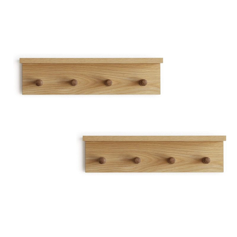 XAOMLP Entrance Coat Rack ，Coat Hooks, Wall-Mounted Wooden Hook Rack,