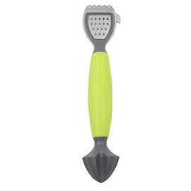 Alnicov Lemon Zester Bar Tool 3 in 1, Citrus, Lime Zester, Reamer and Grater with a Soft-Touch Handle, Compact for Easy Storage and Dishwasher Safe