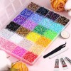 30000 Pzs Pedreria Cristal Para Uñas Decoración + Pinzas
