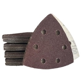 Sanding Triangles 100 Grit | Pack of 30 | Sanding Triangles 93 x 93 x 93 cm | Delta Sander Sandpaper | Sandpaper for Triangular Sanders | Sandpaper Velcro