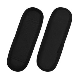 2 Pack Black Soft Shoulder Strap Pad for Luggage Straps & Bags - Ultra Comfortable Shoulder Pads for Bag Straps - Breathable，Lightweight, Adjustable Fit for Comfort