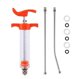 20ML Goats Syringe Drencher with Adjustable Dose Nut and Drench Nozzle Feeding Tube for Goat, Horse, Sheep, Dog, Pig, Cattle, Pet Dog or Cat