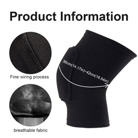 WJIAEER 2 Pack Knee Pads, Elastic Knee Pads, Breathable Knee Pads, Knee Pads for Men and Women for Fitness Exercises and Daily Warmth, Dance, Yoga
