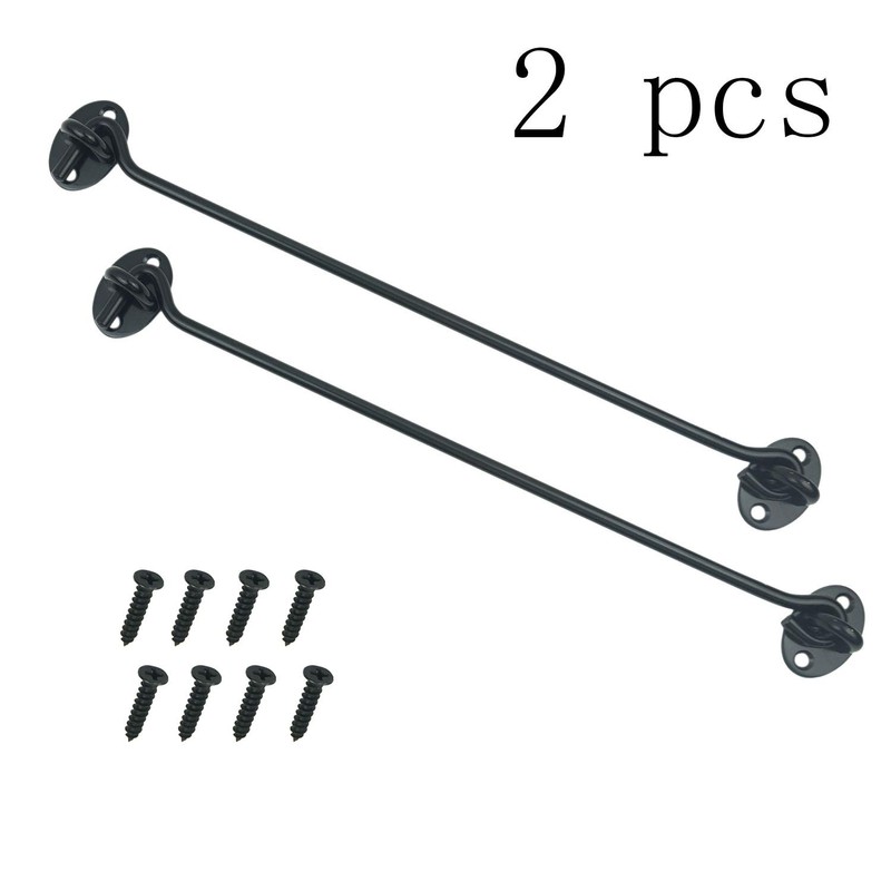 Proshopping 2PCS 12 Inch Stainless Steel Barn Door Hook and