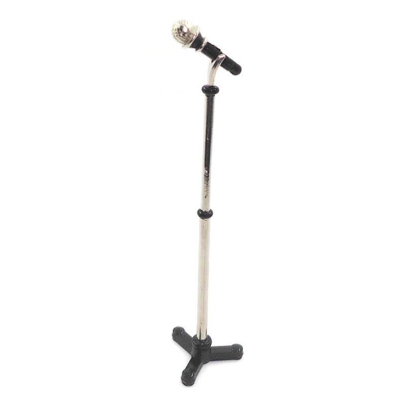 Mini Microphone Miniature Scene Toy Pocket Dollhouse Photography Props Accessories