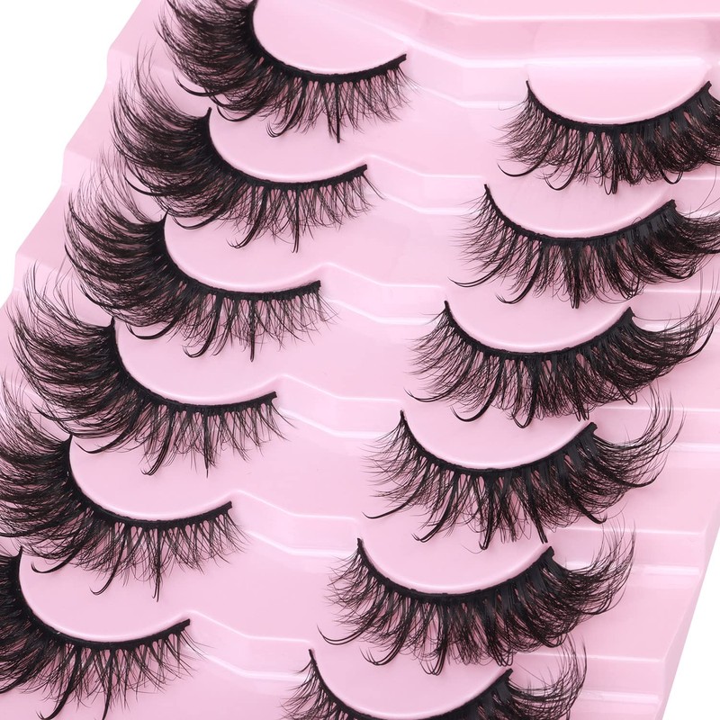 Fox Eye Lashes Wispy Faux Mink Lashes Volume Fairy Cat