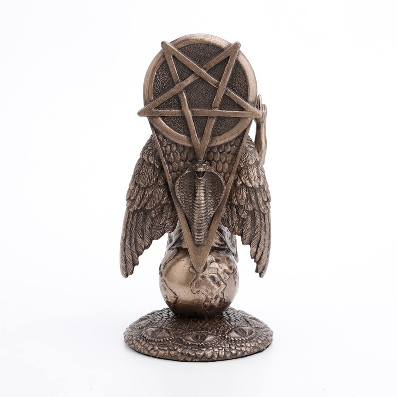 Veronese Design 8 1/2 Inch Baphomet Sitting on The Globe
