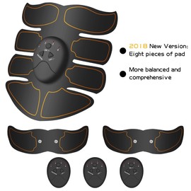 Muscle Toner, LZLRUN Abdominal Toning Belt, EMS Abs Trainer Wireless Body Gym Workout Home Office Fitness Equipment for Abdomen/Arm/Leg Training Men Women