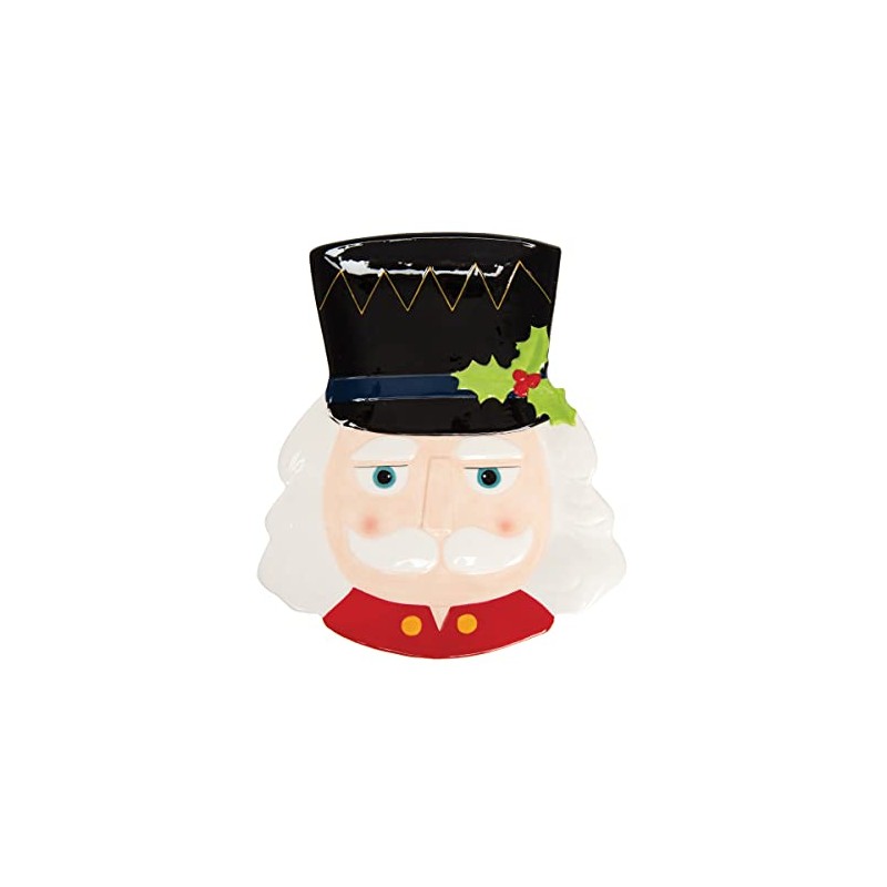 C&F Home Nutcracker Cookie Plate Red
