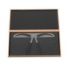 GOTOTOP Eyebrow DIY Stencil Stainless Steel Eyebrow Measuring Ruler Tattoo