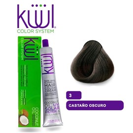 Küül Color System - Naturales - 1A Negro Azulado - Tinte para Cabello - Haircare - Color: Kuul Natural, 3 Castaño Oscuro, Tinte