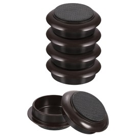 sourcing map Non-Slip Furniture Pads, 8Pcs 44mm - Rubber Furniture Foot Cups, Round Furniture Leg Protectors Cups Sliders for Hardwood Floors (Brown)