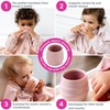 BIBaDO - Sippit Silicone Baby Cup, Blush (2-Pack) - Open