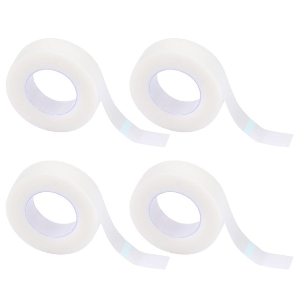 Teqooza PE Micropore Tape Roll for Individual Eyelash Extensions Supply,1/2''