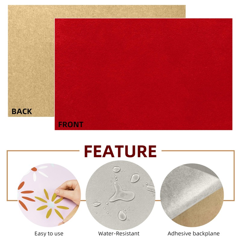 Self Adhesive Felt Sheet - Adhesive Backed Felt for Drawer/Jewelry