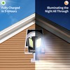 intelamp Solar Street Lights Outdoor Waterproof 3000LM 12500mAh Security Flood