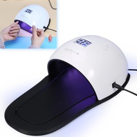 UV Nail Lamp, 48W LED Nail Art Tools for Nail Gel Polish with Smart Sensor, Slipper Shape Nail Dryer Machine with Double Light Sources, Detachable Manicure Pedicure Tool for Home Use(US Plug)