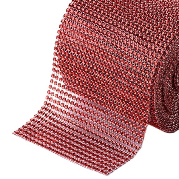 First to act tactical Diamond Rhinestone Mesh Ribbon Supreme Quality