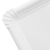 Miamex 20 White Paper Plates - Pastry / Appetizer /