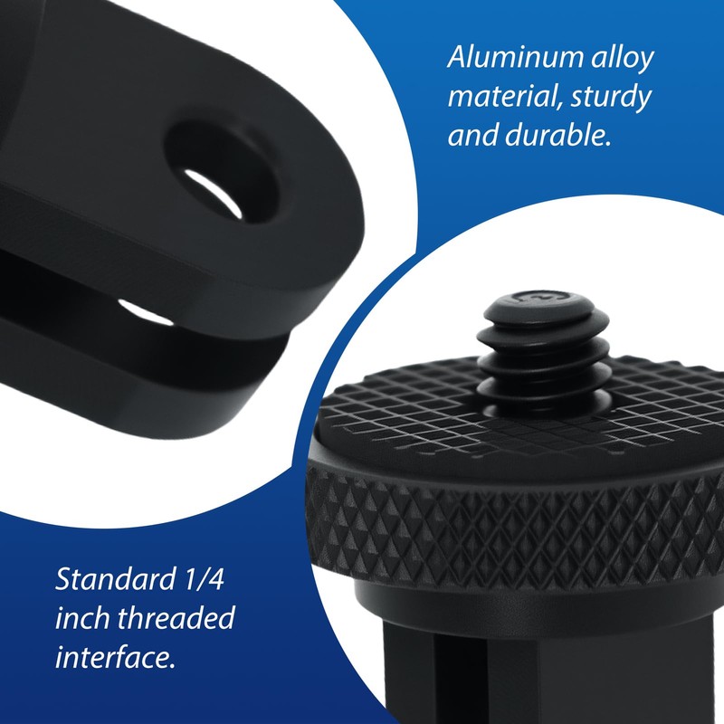 2 Pcs 1/4"-20 Camera Tripod Conversion Adapter, Aluminum Camera Tripod