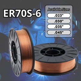 WeldingCity Mild Steel MIG Welding Wire ER70S-6 10-Lb Roll 0.045" (1.2mm) 8"-spool