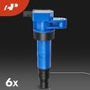 A-Premium Set of 6 (Blue) Ignition Coil Pack and Iridium