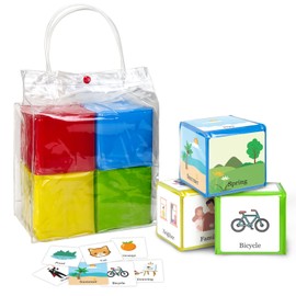 Boczif Pocket Story Dice for Kids Playing Game Dice Cubes for Classroom Teaching, Education Soft Foam Dice Teacher Teaching Story Cubes Toys for School Learning Activities (Set of 1)