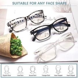 CLASAGA Progressive Multifocus Reading Glasses for Women, Blue Light Blocking Ladies Computer Readers with Spring Hinge (3 gray, 3, multiplier_x)