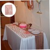 Ciieeo Elegant Sequin Tablecloth 250x30cm Polyester PVC Home Table Cover