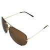 meSmart ACES1001 Noah NOR Teardrop Sunglasses, Date Glasses, Brown, Gray