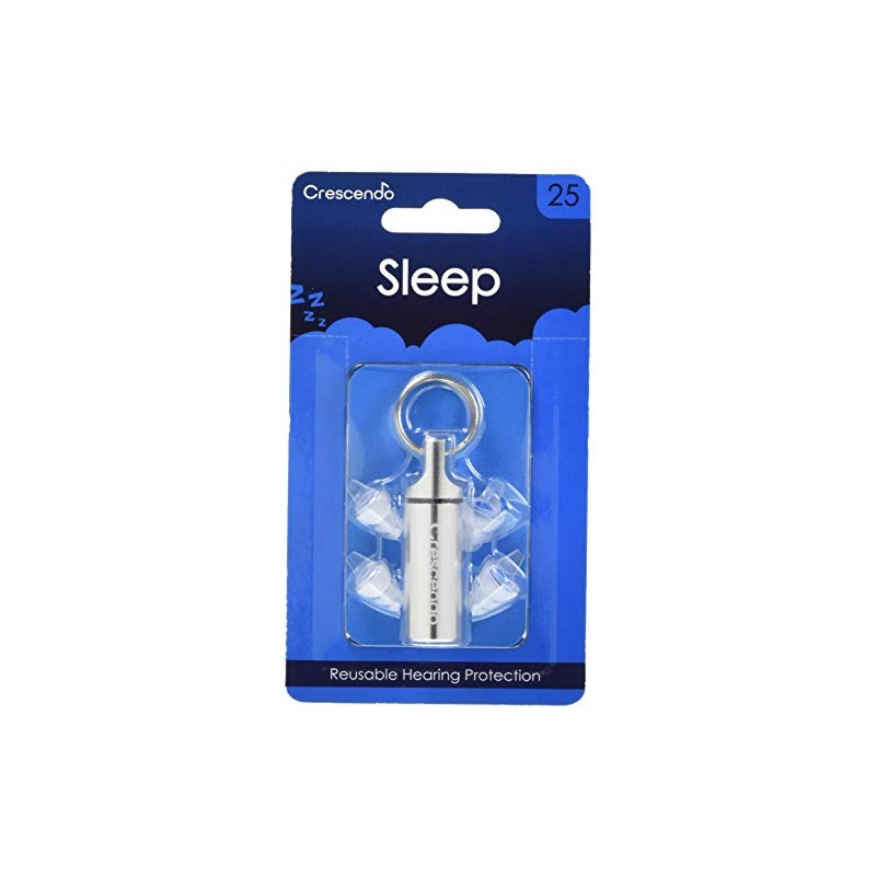 CRESCENDO Ear Plugs for Sleeping Ear Protectors Sleep 25 White
