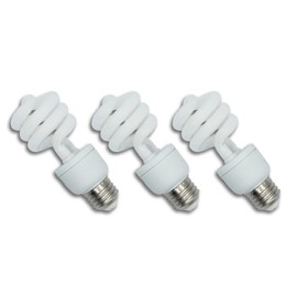 lumenivo 15 Watt UVB Reptile Light 5.0 15W Spiral Reptile Heat Terrarium Light Bulbs for Turtles, Gecko, Tortoise, Snake, Lizard, Chameleons, and Insects - 120V - 3 Pack