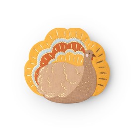 Charming Turkey Thanksgiving Large Paper Party Napkins | Premium Holiday Table Decor, Thanksgiving, Fall Gatherings, Harvest Festival | Party Supplies, 3-Ply Paper | Pack of 20, 6.5" Folded