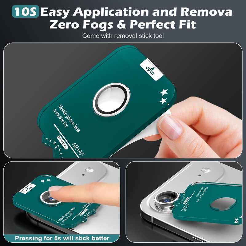 CloudValley for iPhone 17 Air Camera Lens Protector, [1 Second