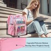 PACKISM Pink Clear Backpack for School - 17 inch Large