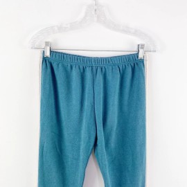 Wildfox Jogger Pants Size S Teal Blue with Silver Racing Stripe Casual Comfy New