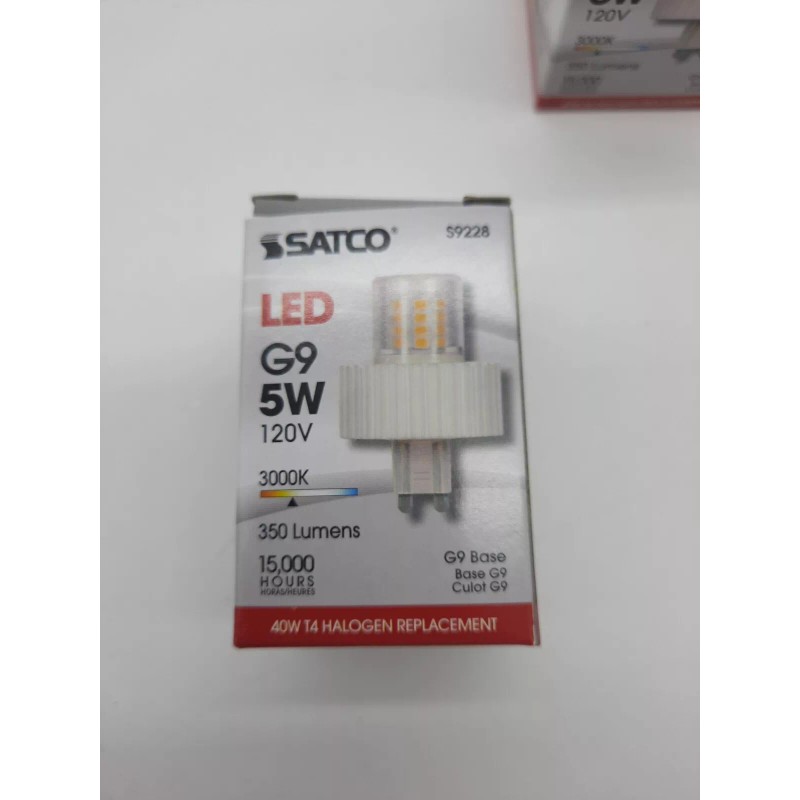 SATCO 2x 5 Watt T4 Repl. LED G9 base 360