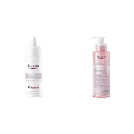 Eucerin Serum facial anti manchas Anti-Pigment Oily Skin Ultra ligero 30 ml con Thiamidol y + Eucerin Anti-Pigment Gel Limpiador Facial 200ml Exfoliante Gentil Anti Manchas. Reducción de