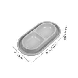 Totority Cat Dog Feeder Ant Cat Bowl Melamine Pet Bowl Set Dual Configuration Easy Feeding Cleaning