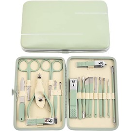 Manicure Set Mens Women Pedicure Set 18 in 1 Finger Nail Grooming Kit with Leather Travel Case Manicure Set Professional Nail Clippers Kit Pedicure Care Tools