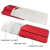 2Pack Red Aluminum Luggage Tag for Luggage Baggage Travel Identifier