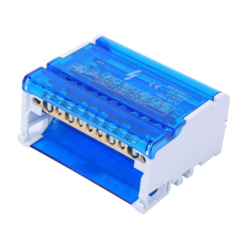 Haosie DIN Rail Junction Box, Terminal Block Junction Box, Tetrapolar