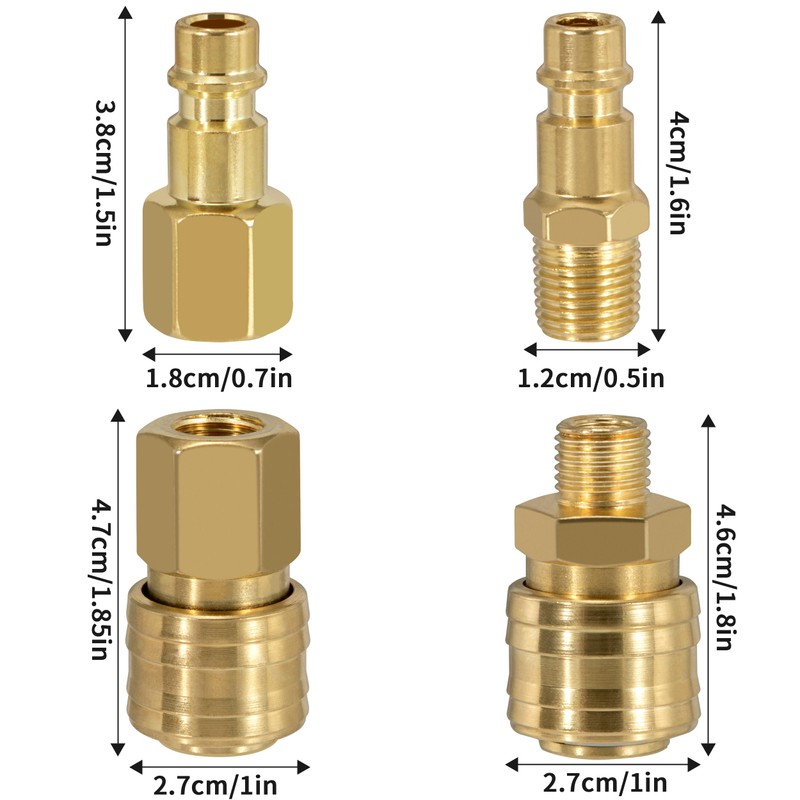 Tunejoy Compressed Air Coupling 1/4 Inch BSP Euro Compressed Air